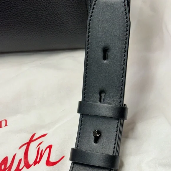 Christian Louboutin Black Cabata Tote Shoulder Bag with Red Interior NWT + COA - Picture 12 of 15